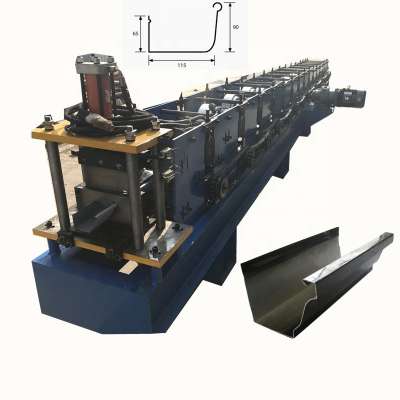 Roof Rain Water Collecting Gutter Making Machine Half-round rain gutters roll forming machine